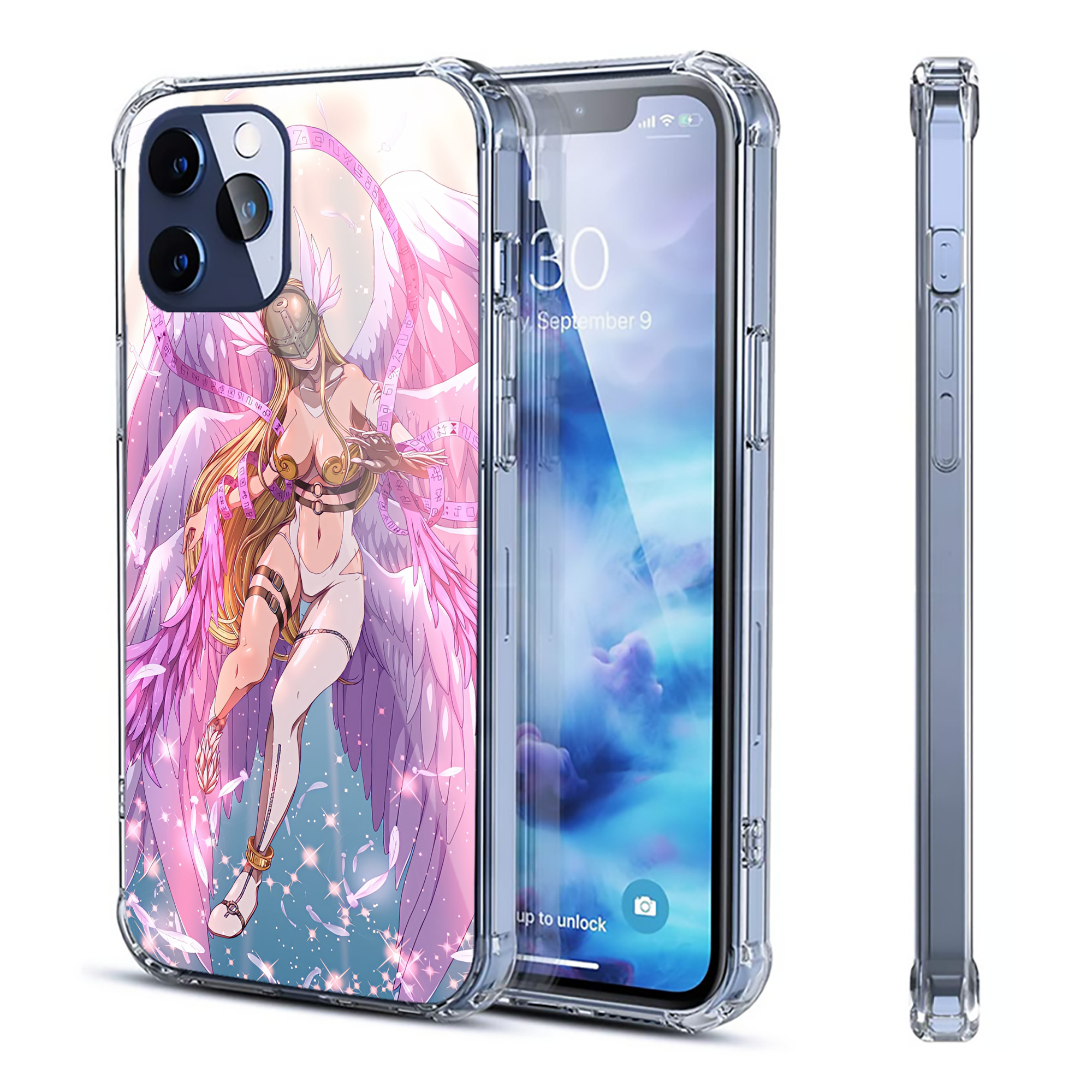 （画像用） Digimon デジタルモンスター/デジモン 【iPhone 12シリーズ対応】透明スマホケース（クリアソフトケース）